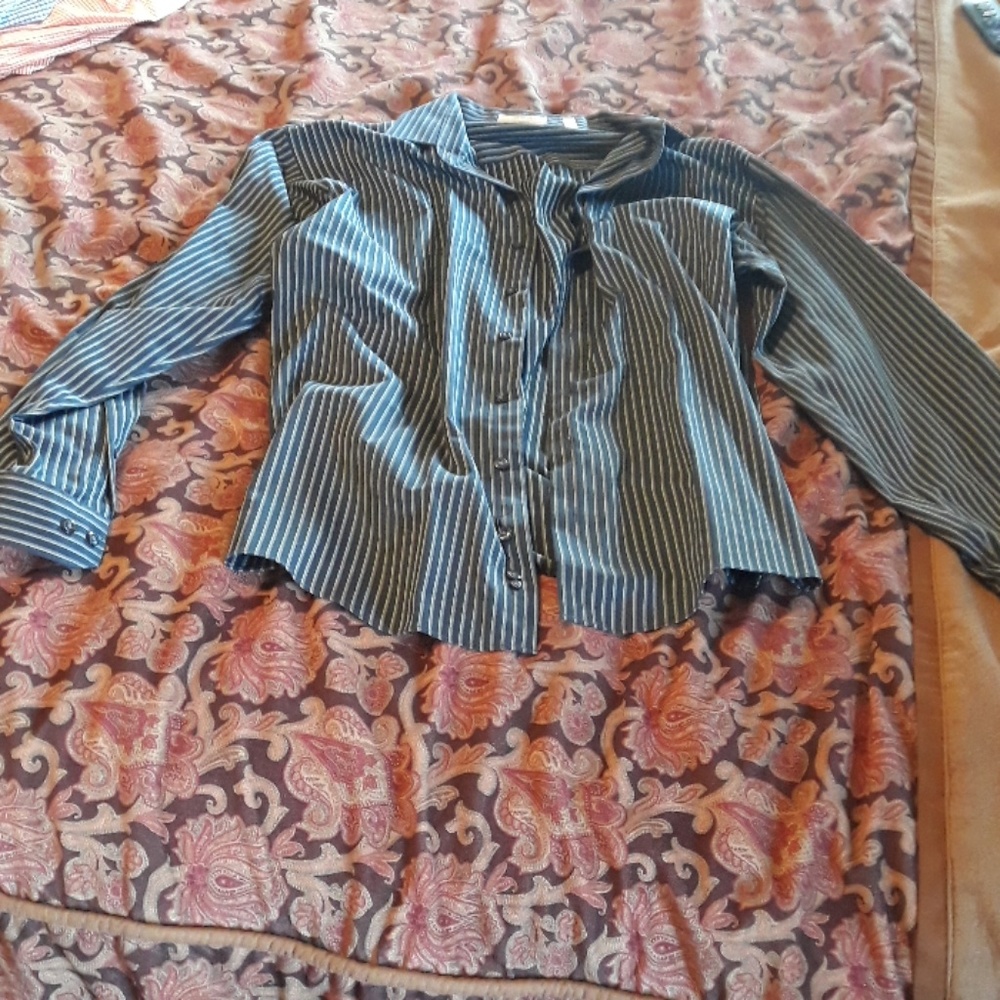 Mens navy dress shirt